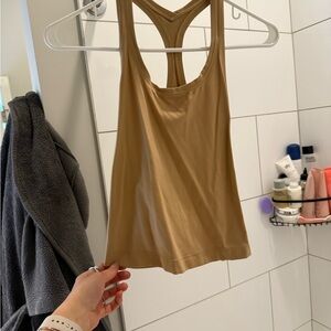 Tan lululemon Racerback Tank Top